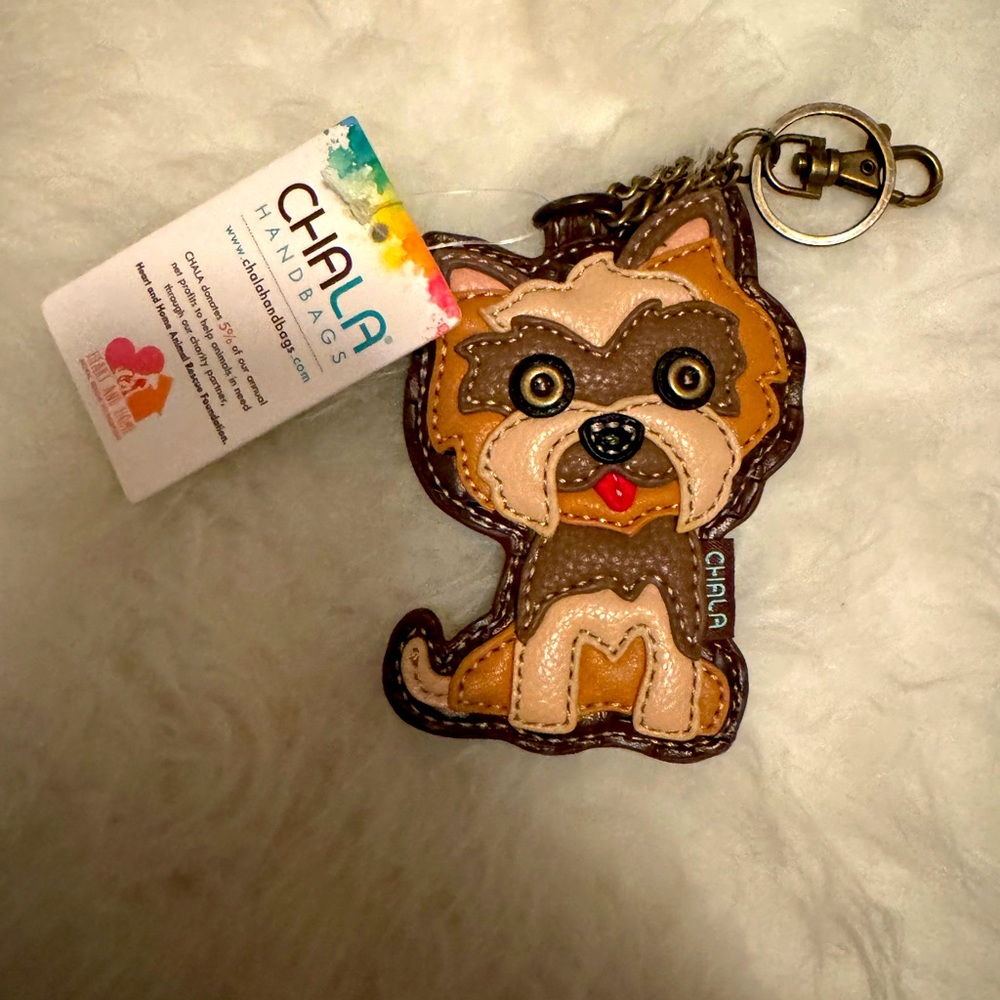 🐾Chala Yorkie Vegan Keychain Wallet 🐾
